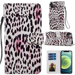 Leopard Smooth Leather Phone Wallet Case for iPhone 12 Pro Max (6.7 inch)