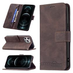 Binfen Color RFID Blocking Leather Wallet Case for iPhone 12 Pro Max (6.7 inch) - Brown