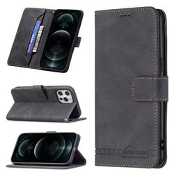 Binfen Color RFID Blocking Leather Wallet Case for iPhone 12 Pro Max (6.7 inch) - Black