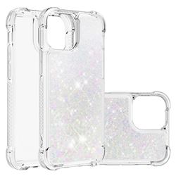 Dynamic Liquid Glitter Sand Quicksand Star TPU Case for iPhone 13 (6.1 inch) - Pink
