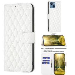 Binfen Color BF-14 Fragrance Protective Wallet Flip Cover for iPhone 13 (6.1 inch) - White