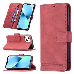 Binfen Color RFID Blocking Leather Wallet Case for iPhone 13 mini (5.4 inch) - Red