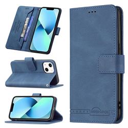 Binfen Color RFID Blocking Leather Wallet Case for iPhone 13 mini (5.4 inch) - Blue