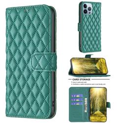 Binfen Color BF-14 Fragrance Protective Wallet Flip Cover for iPhone 13 Pro (6.1 inch) - Green