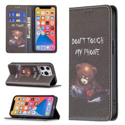 Chainsaw Bear Slim Magnetic Attraction Wallet Flip Cover for iPhone 13 Pro (6.1 inch)