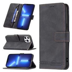 Binfen Color RFID Blocking Leather Wallet Case for iPhone 13 Pro Max (6.7 inch) - Black