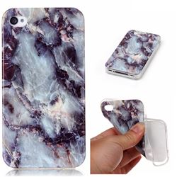 Rock Blue Soft TPU Marble Pattern Case for iPhone 4s 4 4G