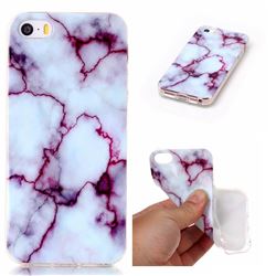 Bloody Lines Soft TPU Marble Pattern Case for iPhone SE 5s 5