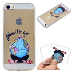 Global Travel Super Clear Soft TPU Back Cover for iPhone SE 5s 5
