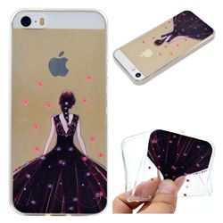 Wedding Girl Super Clear Soft TPU Back Cover for iPhone SE 5s 5