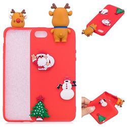 Red Elk Christmas Xmax Soft 3D Silicone Case for iPhone SE 5s 5