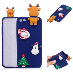 Navy Elk Christmas Xmax Soft 3D Silicone Case for iPhone SE 5s 5