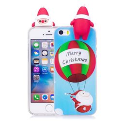 Balloon Santa Claus Soft 3D Climbing Doll Soft Case for iPhone SE 5s 5