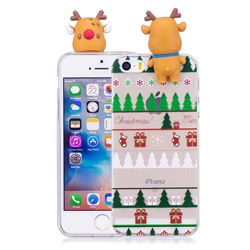 Christmas Socks Soft 3D Climbing Doll Soft Case for iPhone SE 5s 5