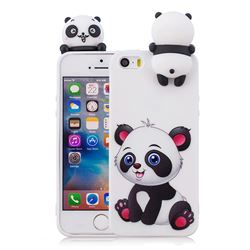 Panda Girl Soft 3D Climbing Doll Soft Case for iPhone SE 5s 5