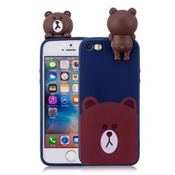 Cute Bear Soft 3D Climbing Doll Soft Case for iPhone SE 5s 5