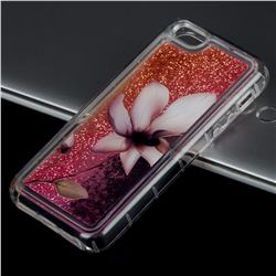 Lotus Glassy Glitter Quicksand Dynamic Liquid Soft Phone Case for iPhone SE 5s 5