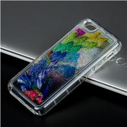 Phoenix Glassy Glitter Quicksand Dynamic Liquid Soft Phone Case for iPhone SE 5s 5