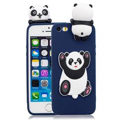 Giant Panda Soft 3D Climbing Doll Soft Case for iPhone SE 5s 5