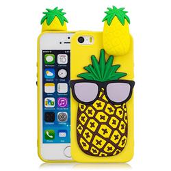 Big Pineapple Soft 3D Climbing Doll Soft Case for iPhone SE 5s 5