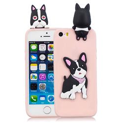 Cute Dog Soft 3D Climbing Doll Soft Case for iPhone SE 5s 5
