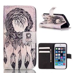 Campanula Trees Leather Wallet Case for iPhone SE / iPhone 5s / iPhone 5