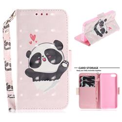 Heart Cat 3D Painted Leather Wallet Phone Case for iPhone SE 5s 5
