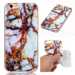 Blue Gold Soft TPU Marble Pattern Case for iPhone 6s 6 (4.7 inch)