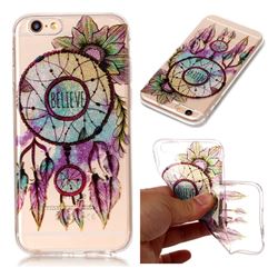 Flower Wind Chimes Super Clear Flash Powder Shiny Soft TPU Back Cover for iPhone 6s 6 6G(4.7 inch)
