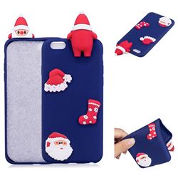 Navy Santa Claus Christmas Xmax Soft 3D Silicone Case for iPhone 6s 6 6G(4.7 inch)