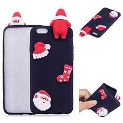 Black Santa Claus Christmas Xmax Soft 3D Silicone Case for iPhone 6s 6 6G(4.7 inch)