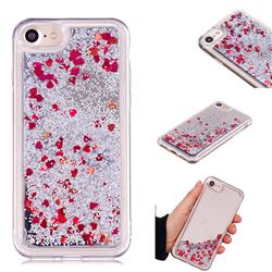 Glitter Sand Mirror Quicksand Dynamic Liquid Star TPU Case for iPhone 6s 6 6G(4.7 inch) - Red
