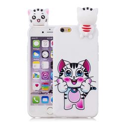 Cute Pink Kitten Soft 3D Climbing Doll Soft Case for iPhone 6s 6 6G(4.7 inch)