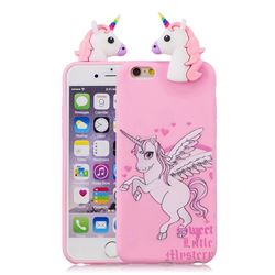 Wings Unicorn Soft 3D Climbing Doll Soft Case for iPhone 6s 6 6G(4.7 inch)
