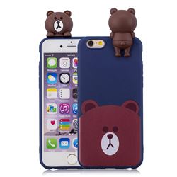 Cute Bear Soft 3D Climbing Doll Soft Case for iPhone 6s 6 6G(4.7 inch)
