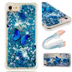 Flower Butterfly Dynamic Liquid Glitter Sand Quicksand Star TPU Case for iPhone 6s 6 6G(4.7 inch)