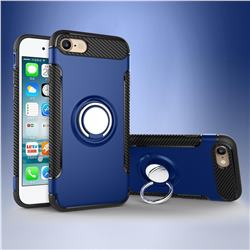 Armor Anti Drop Carbon PC + Silicon Invisible Ring Holder Phone Case for iPhone 6s 6 6G(4.7 inch) - Sapphire