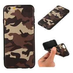Camouflage Soft TPU Back Cover for iPhone 6s 6 6G(4.7 inch) - Gold Coffee