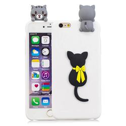 Little Black Cat Soft 3D Climbing Doll Soft Case for iPhone 6s 6 6G(4.7 inch)
