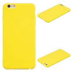 Candy Soft Silicone Protective Phone Case for iPhone 6s 6 6G(4.7 inch) - Yellow