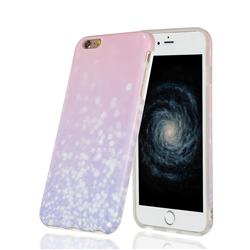 Glitter Pink Marble Clear Bumper Glossy Rubber Silicone Phone Case for iPhone 6s 6 6G(4.7 inch)