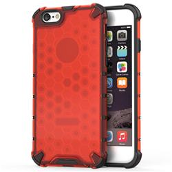 Honeycomb TPU + PC Hybrid Armor Shockproof Case Cover for iPhone 6s 6 6G(4.7 inch) - Red