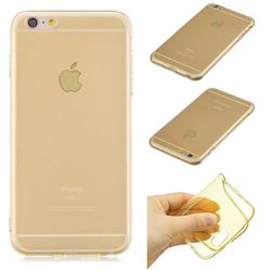 Transparent Jelly Mobile Phone Case for iPhone 6s 6 6G(4.7 inch) - Yellow