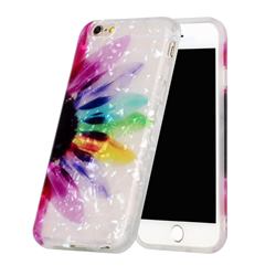 Colored Sunflower Shell Pattern Glossy Rubber Silicone Protective Case Cover for iPhone 6s 6 6G(4.7 inch)