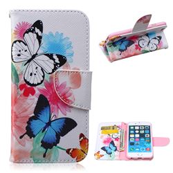 Vivid Flying Butterflies Leather Wallet Case for iPhone 6 (4.7 inch)
