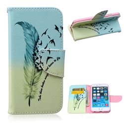 Feather Bird Leather Wallet Case for iPhone 6 (4.7 inch)