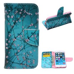 Blue Plum Leather Wallet Case for iPhone 6 (4.7 inch)