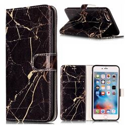 Black Gold Marble PU Leather Wallet Case for iPhone 6s 6 (4.7 inch)