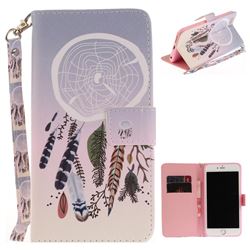 Wind Chimes Hand Strap Leather Wallet Case for iPhone 6s 6 6G(4.7 inch)