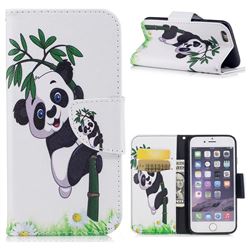 Bamboo Panda Leather Wallet Case for iPhone 6s 6 6G(4.7 inch)